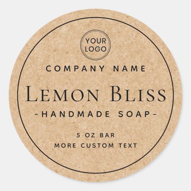 Adesivo Redondo Rótulo de produto da fronteira redonda do papel Kr (Frente)