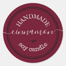 Rótulo de Produto de Borda Preta com Letra Manual