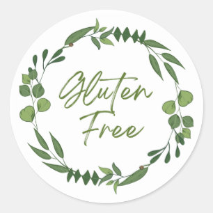 Adesivo Redondo Rótulo de Produto Livre Gluten