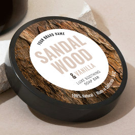 Adesivo Redondo Rótulo De Produto Spa De Soap Elegante Moderno Com