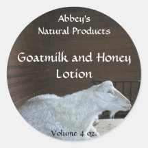 Rótulo de produtos de bath para o leite de cabra