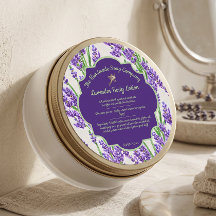 Rótulo de Sabonetes e Cosméticos Flores de Lavanda