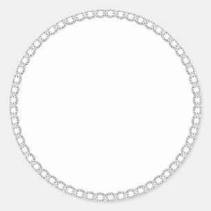 Adesivo Redondo Rótulo de selo branco de vazio redondo de especiar