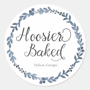 Adesivo Redondo Rótulo de sobreposição do Hoosier