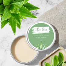 Rótulo do Balm Natural de Aloe Vera