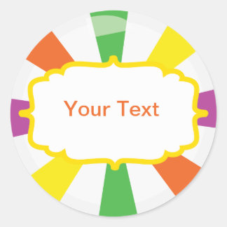 Adesivo Redondo Rótulo do Buffet de doce de pirulito gigante