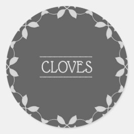 Adesivo Redondo Rótulo do jato de especiarias