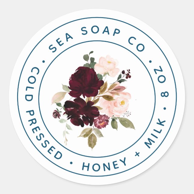 Adesivo Redondo Rótulo do produto (Frente)