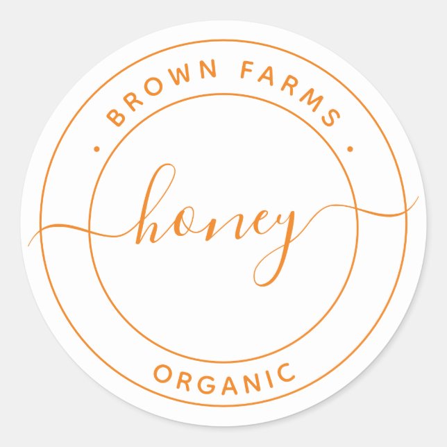 Adesivo Redondo Rótulo do produto (Frente)