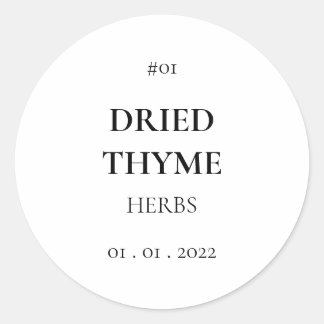 Adesivo Redondo Rótulo Moderno da Armadilha de Especiarias
