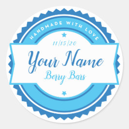 Adesivo Redondo Rótulo Personalizado de Papel