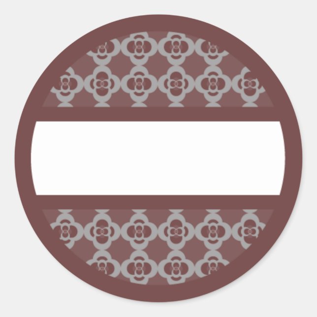 Adesivo Redondo Rótulo Retro Retros Redondos (Frente)