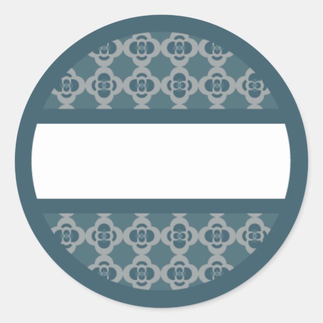 Adesivo Redondo Rótulo Rota de Blues Retroativos (Frente)