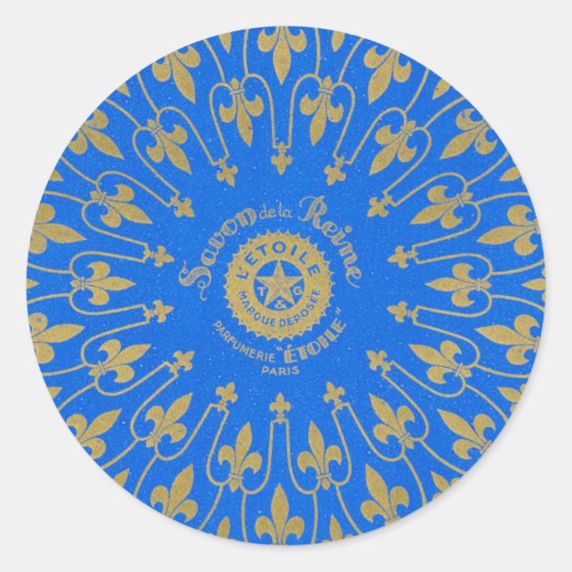 Adesivo Redondo Rótulo Savon de la Reine Soap (Frente)