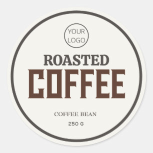 Adesivo Redondo Rótulos de Café, Rótulos de Biscoitos, Rótulos de