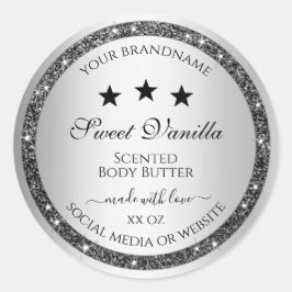 Adesivo Redondo Rótulos de empacotamento do produto com efeito de 