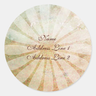 Adesivo Redondo Rótulos de Endereço de Pergaminho