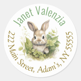 Adesivo Redondo Rótulos de endereço redondos