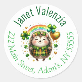 Adesivo Redondo Rótulos de endereço redondos