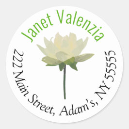 Adesivo Redondo Rótulos de endereço redondos