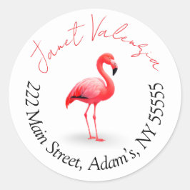 Adesivo Redondo Rótulos de endereço redondos