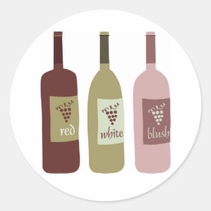 Adesivo Redondo Rótulos de garrafa de vinho