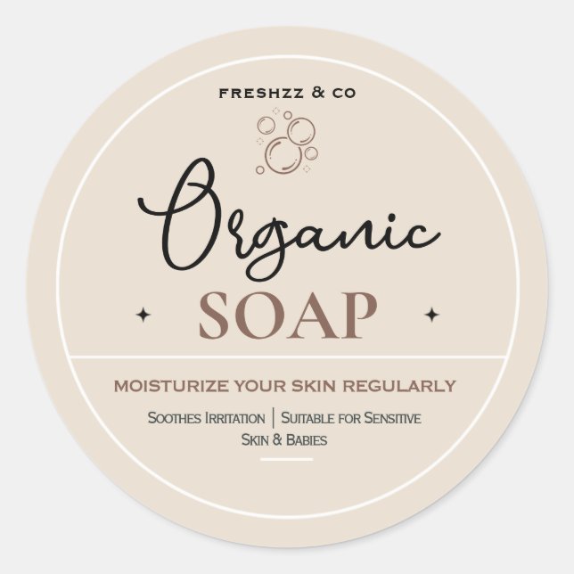 Adesivo Redondo Rótulos De Sabão, Rótulos Para Carros, Rótulos De  (Frente)