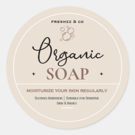 Adesivo Redondo Rótulos de Sabonete, Rótulos para Potes, Rótulos d