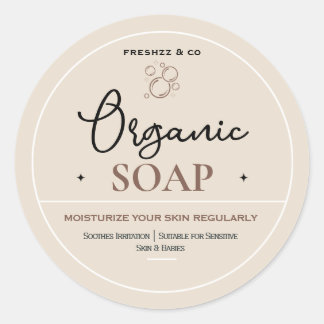 Adesivo Redondo Rótulos de Sabonete, Rótulos para Potes, Rótulos d