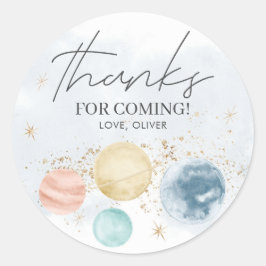 Adesivo Redondo Rótulos de Vinheta de Aniversário para Meninos Esp