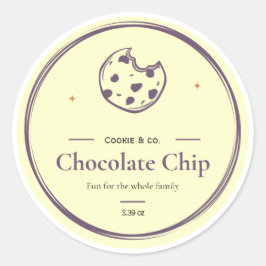 Adesivo Redondo Rótulos para Biscoitos, Rótulos para Cremes Corpor