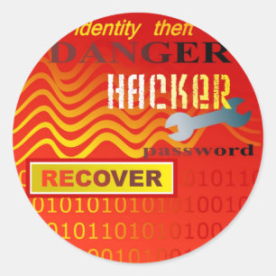 Adesivo Redondo Roubo de identidade