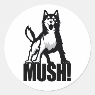 Adesivo Redondo Rouco Mush Sticker
