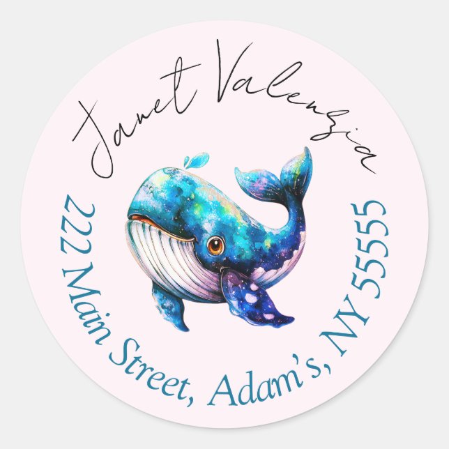 Adesivo Redondo Round address labels (Frente)