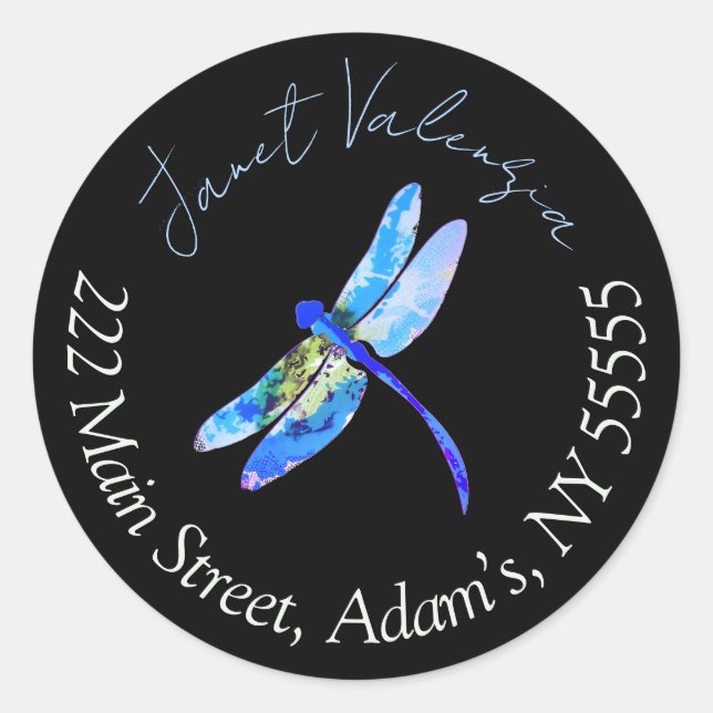 Adesivo Redondo Round address labels (Frente)