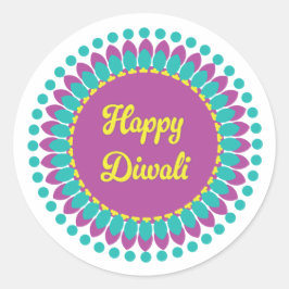 Adesivo Redondo Round Diwali Stickers