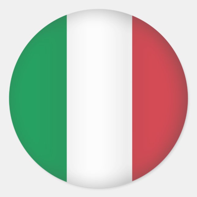 Adesivo Redondo Round Itália (Frente)