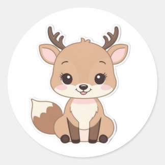Adesivo Redondo Round Kawaii Dee Sticker - Bonita e Divertida