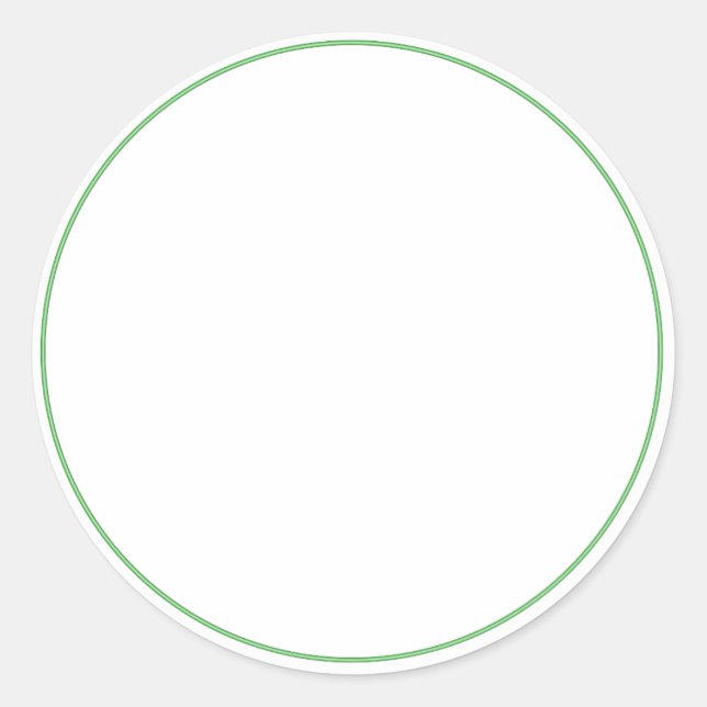 Adesivo Redondo ROUND Plain STICKER com FRONTEIRA - Saudações (Frente)