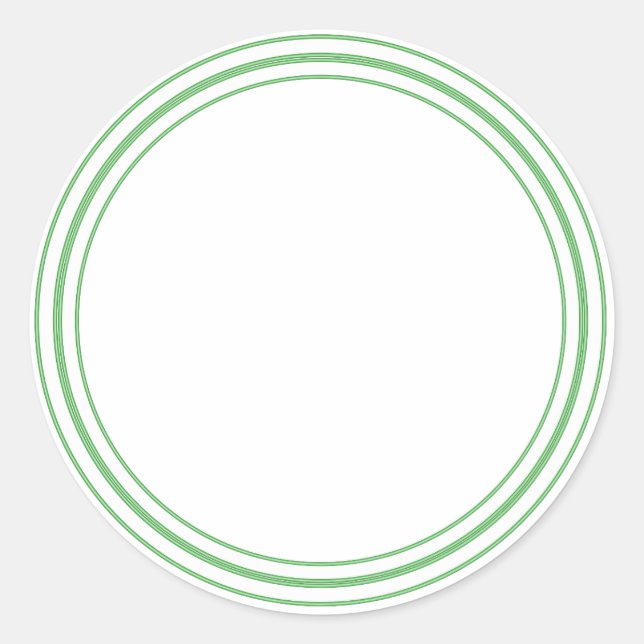 Adesivo Redondo ROUND Plain STICKER com FRONTEIRA - Saudações (Frente)