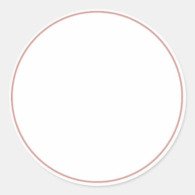 Adesivo Redondo ROUND Plain STICKER com FRONTEIRA - Saudações (Frente)