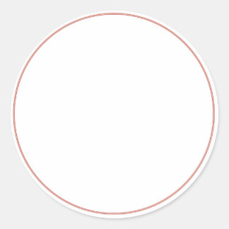 Adesivo Redondo ROUND Plain STICKER com FRONTEIRA - Saudações
