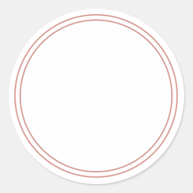 Adesivo Redondo ROUND Plain STICKER com FRONTEIRA - Saudações (Frente)