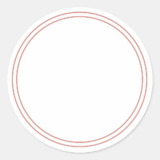 Adesivo Redondo ROUND Plain STICKER com FRONTEIRA - Saudações