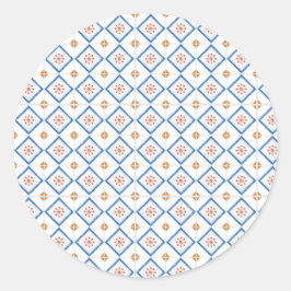 Adesivo Redondo Round sticker design with a white background