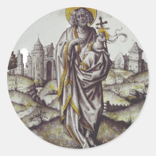 Adesivo Redondo Roundel com o Santo John The Baptist