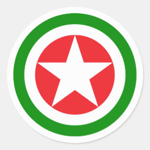 Adesivo Redondo Roundel da Força Aérea Abcásia