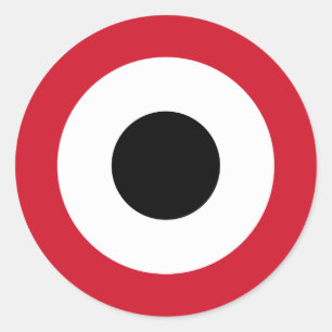 Adesivo Redondo Roundel da Força Aérea de Yemeni