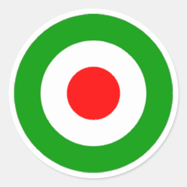 Adesivo Redondo Roundel da Força Aérea do Irã (Frente)