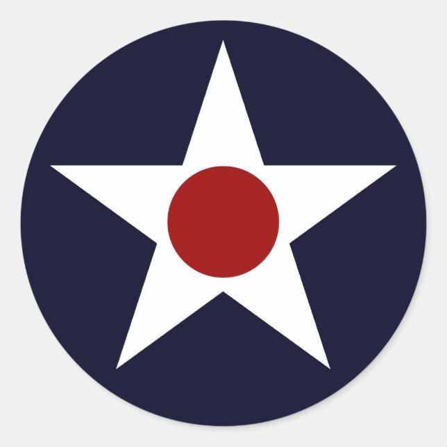 Adesivo Redondo Roundel de Aeronaves Militares dos EUA - 241102-K (Frente)